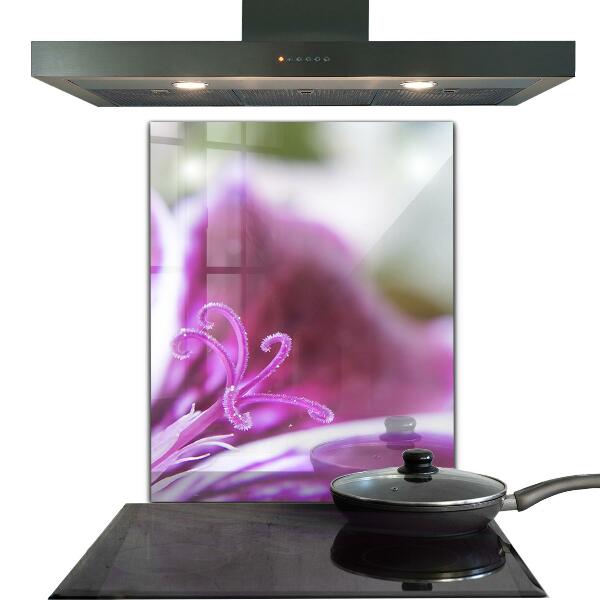 Stänkskydd kök Rosa blomma naturdetaljer