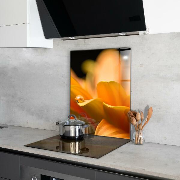 Stänkskydd kök Gerber blomma