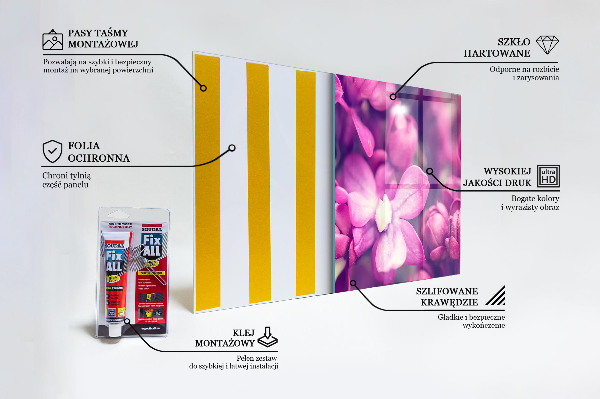 Stänkskydd kök Rosa liljor naturlig skönhet