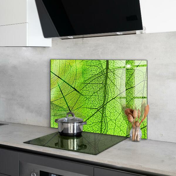 Stänkskydd kök Gröna blad textur