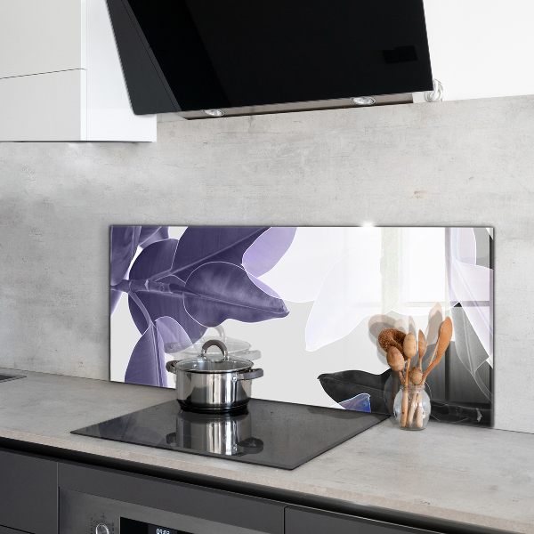 Stänkskydd kök Exotiska löv Illustration