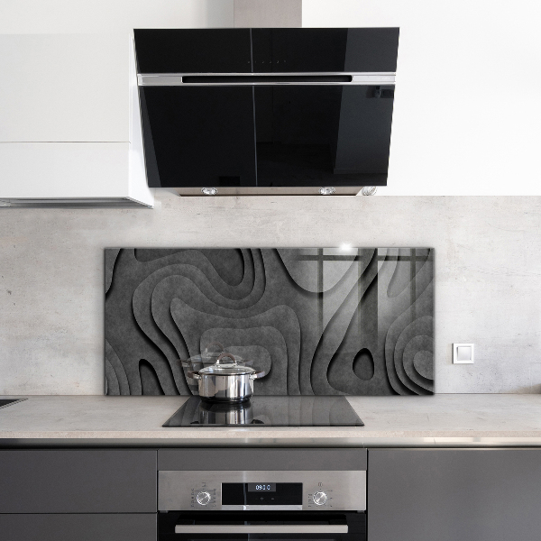 Stänkskydd kök Grå texturabstraktion