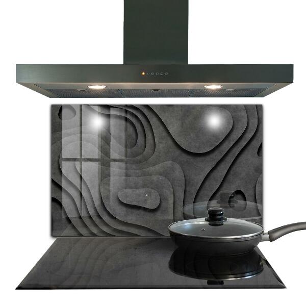 Stänkskydd kök Grå texturabstraktion