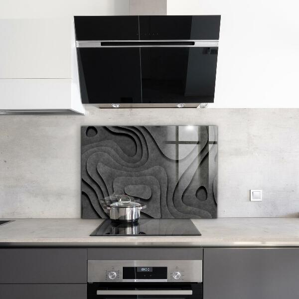 Stänkskydd kök Grå texturabstraktion