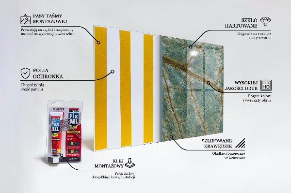 Stänkskydd kök Blad textur