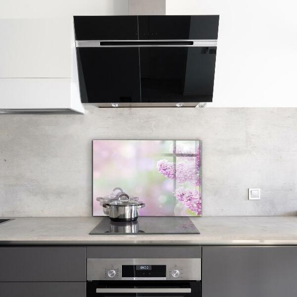 Stänkskydd kök Blommande lila sommar i trädgården