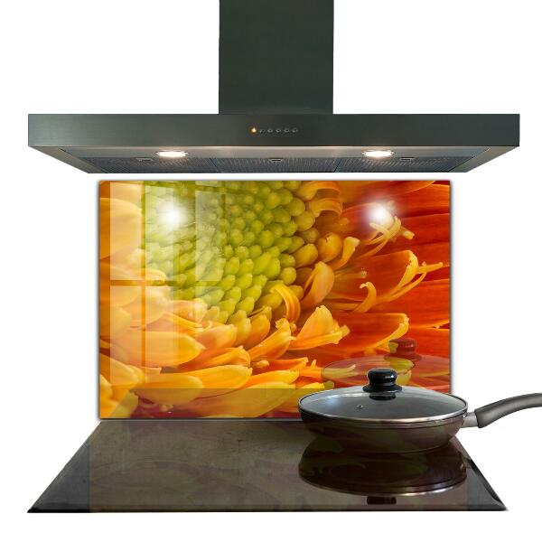 Stänkskydd kök Gerbera blomma orange