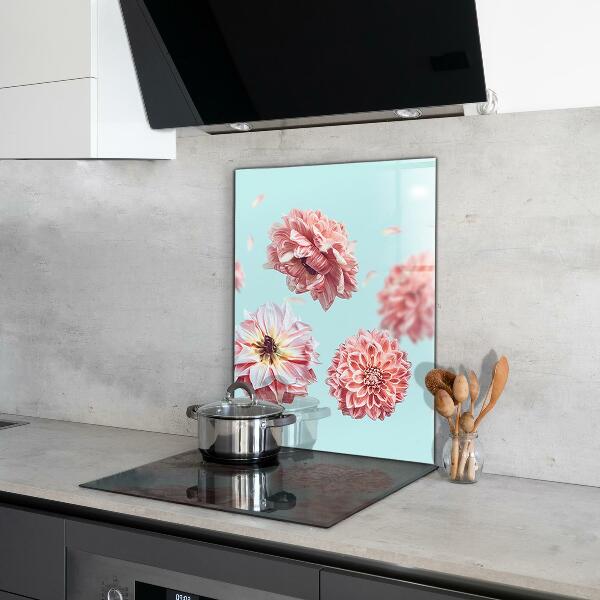 Stänkskydd kök Blommor i flygsammansättning