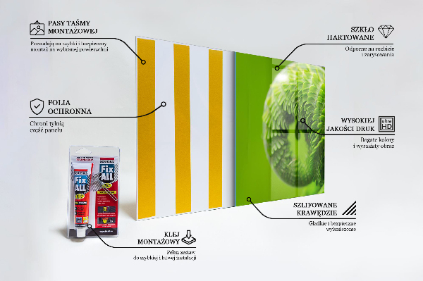 Stänkskydd kök Gröna ormbunksblad