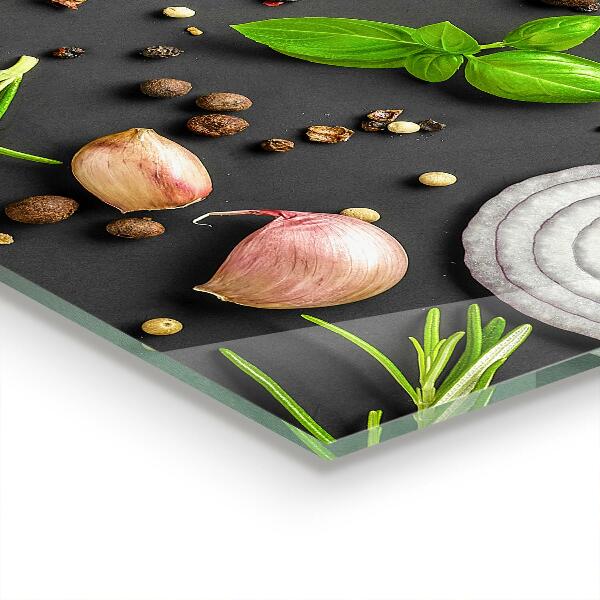 Stänkskydd kök Kryddor italiensk mat