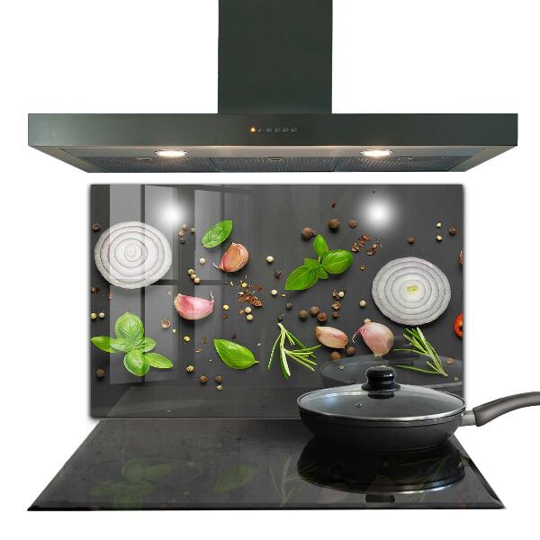 Stänkskydd kök Kryddor italiensk mat