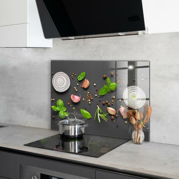 Stänkskydd kök Kryddor italiensk mat