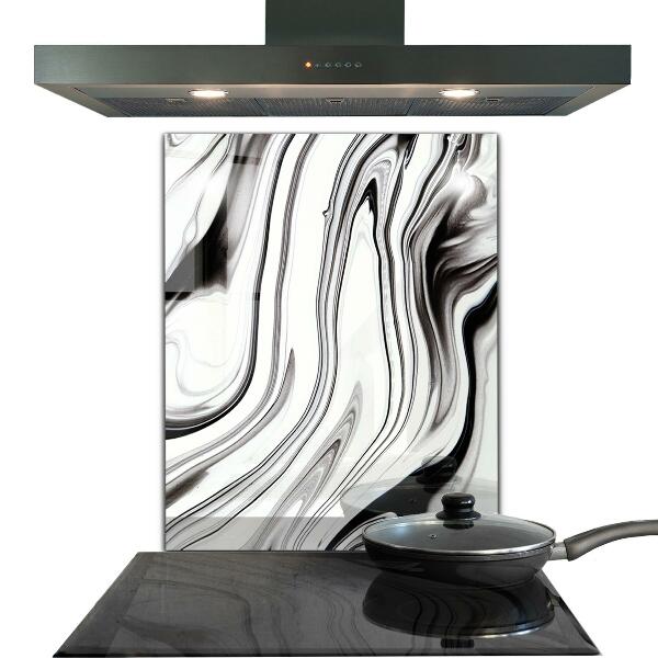 Stänkskydd kök Akvarell svart och vitt