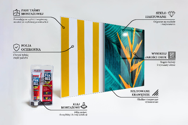 Stänkskydd kök Tropisk exotisk blomma