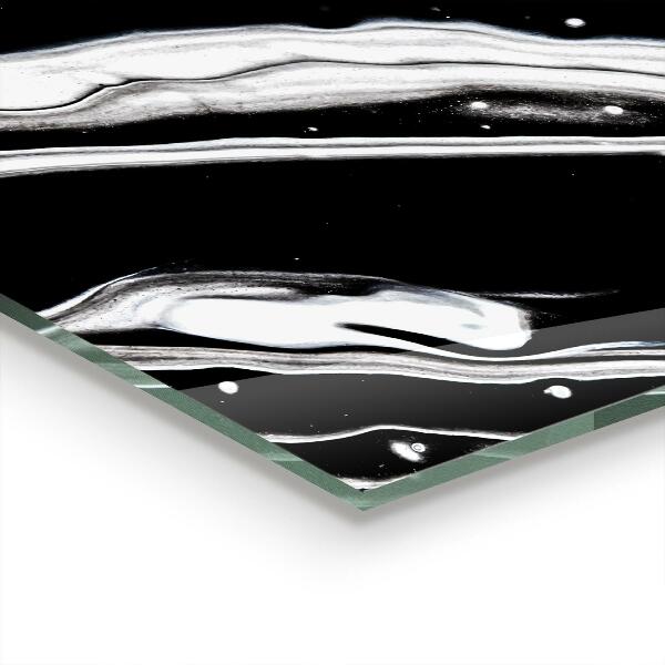 Stänkskydd kök Monokrom abstraktion