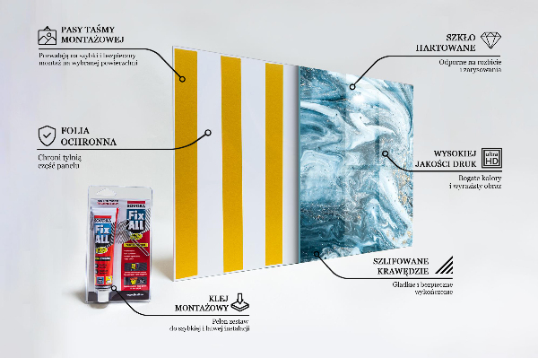 Stänkskydd kök Marmor Agat Abstrakt