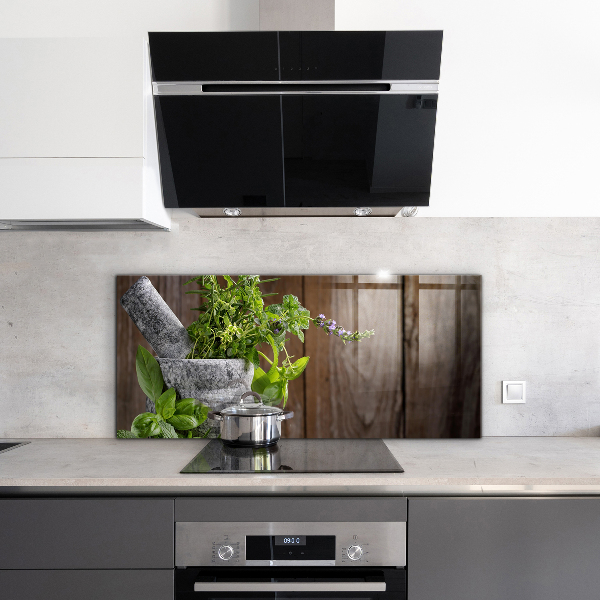 Stänkskydd kök Stenmortelkryddor