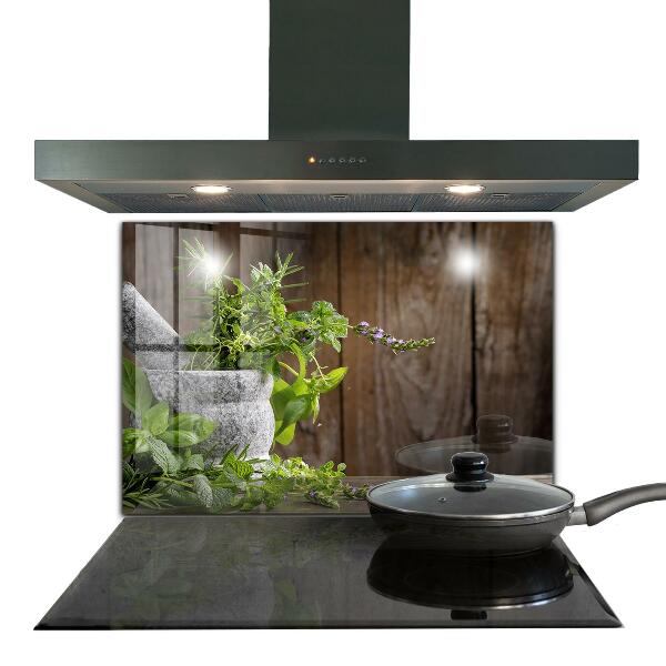 Stänkskydd kök Stenmortelkryddor