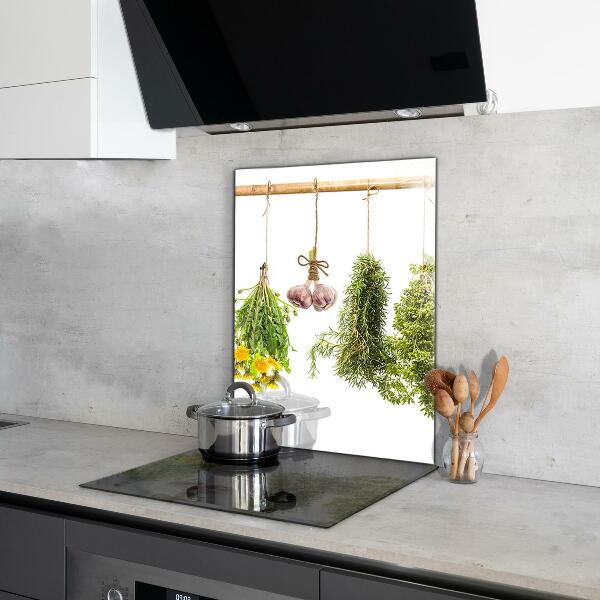 Stänkskydd kök Torkade örter Örtmedicin