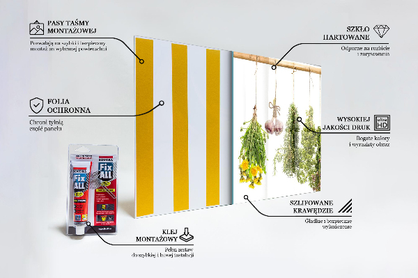 Stänkskydd kök Torkade örter Örtmedicin