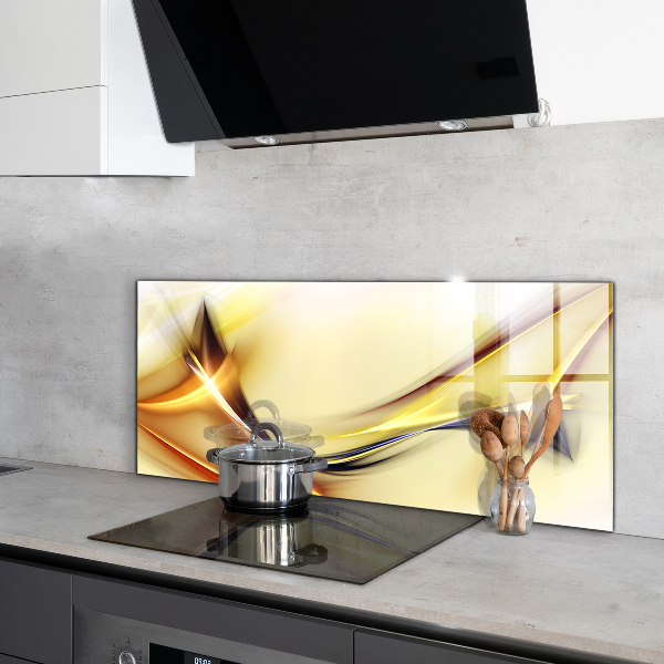 Stänkskydd kök Energivågabstraktion