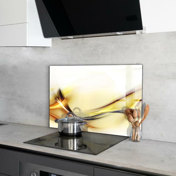 Stänkskydd kök Energivågabstraktion