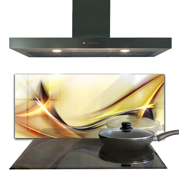 Stänkskydd kök Energivågabstraktion