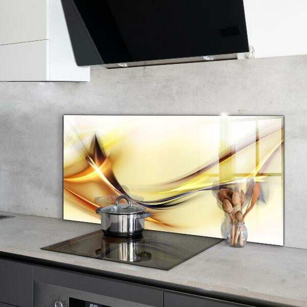 Stänkskydd kök Energivågabstraktion