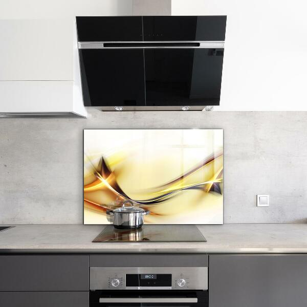 Stänkskydd kök Energivågabstraktion