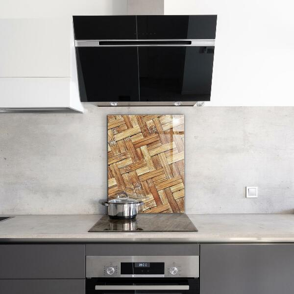 Stänkskydd kök Flätad bamburotting Asien