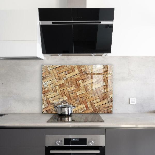 Stänkskydd kök Flätad bamburotting Asien