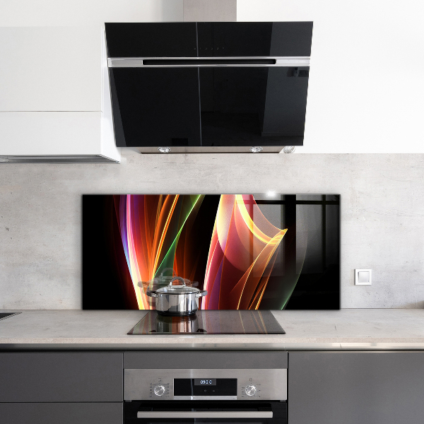 Stänkskydd kök Energivågor Abstraktion