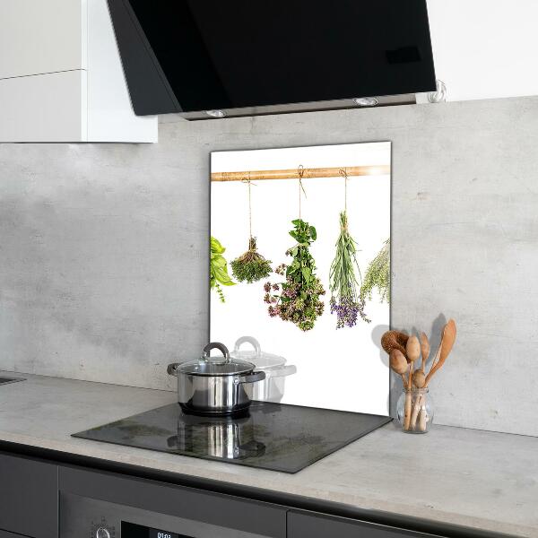 Stänkskydd kök Torkade örter Hälsosam kost