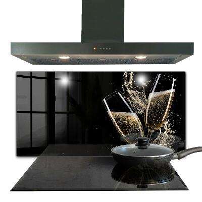 Stänkskydd kök Champagne Night Toast