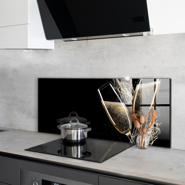 Stänkskydd kök Champagne Night Toast