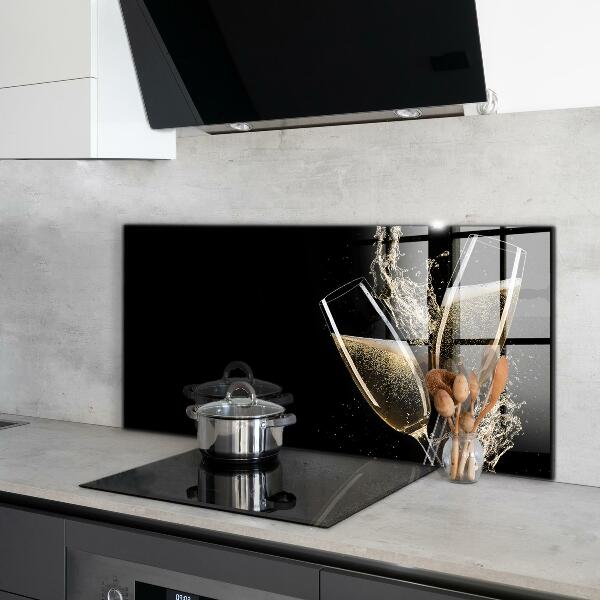 Stänkskydd kök Champagne Night Toast