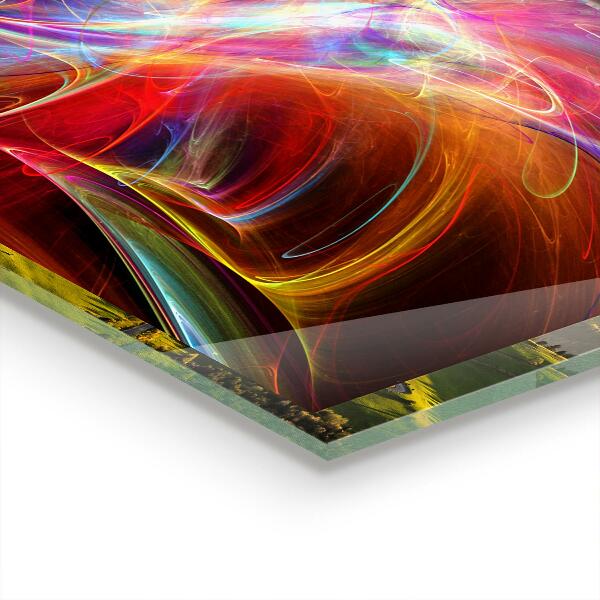 Stänkskydd kök Energisk färgblandning