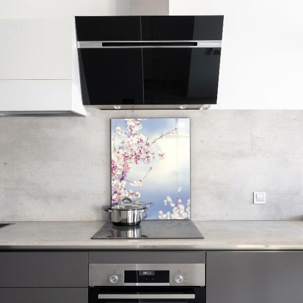 Stänkskydd kök Delikat rosa blommor