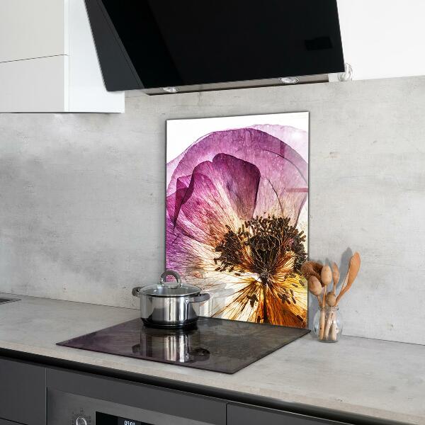 Stänkskydd kök Fina blommor detaljer