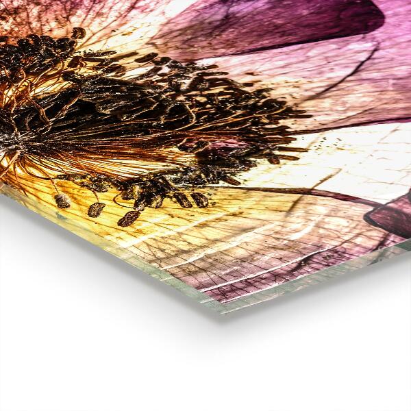 Stänkskydd kök Fina blommor detaljer