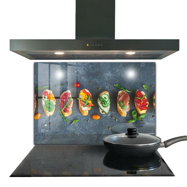 Stänkskydd kök Aptitretare Aptitretande smörgåsar