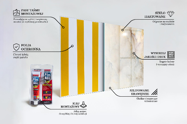 Stänkskydd kök Abstrakt marmor