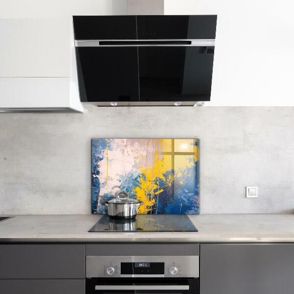 Stänkskydd kök Abstrakt färgglad färg