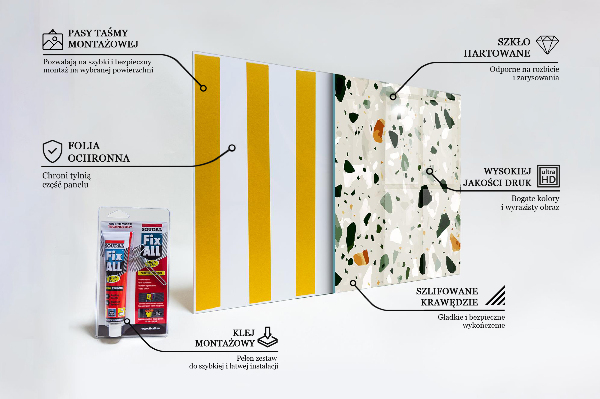 Stänkskydd kök Terrazzo natursten