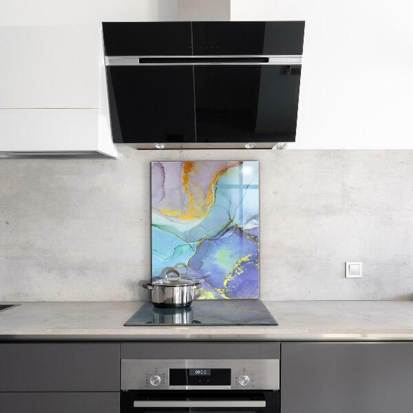 Stänkskydd kök Blå energiabstraktion