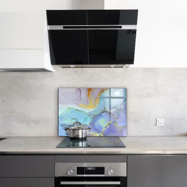 Stänkskydd kök Blå energiabstraktion