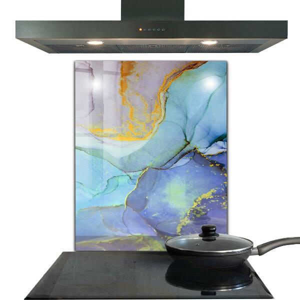 Stänkskydd kök Blå energiabstraktion