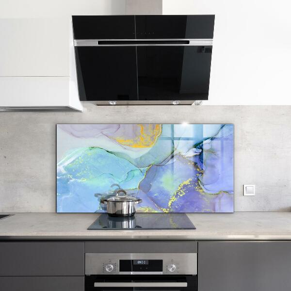 Stänkskydd kök Blå energiabstraktion