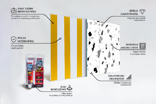 Stänkskydd kök Monokrom Terrazzo