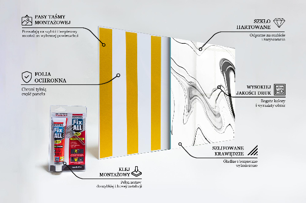 Stänkskydd kök Vit marmor svarta linjer